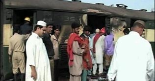 Landhi: Bogie of Hazara Express catches fire